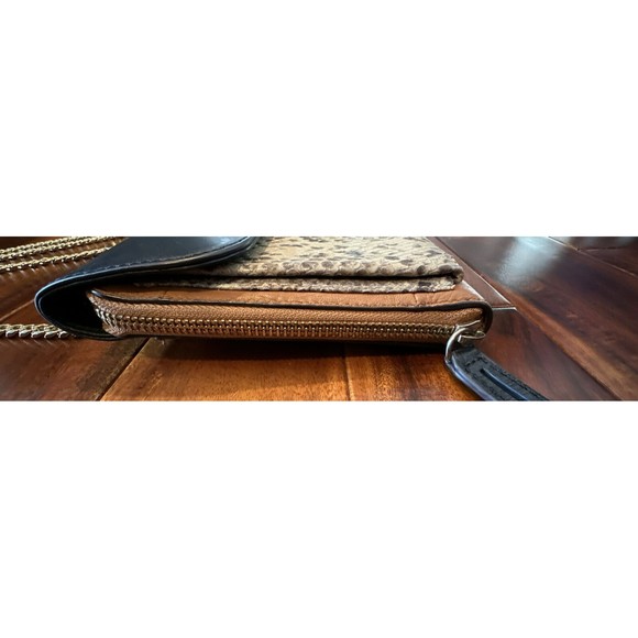 Vince Camuto Women’s Purse Shoulder Hand Bag Chain Strap Leather Faux Alligator - Picture 7 of 16